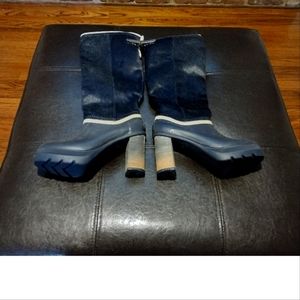 Sorel tall calf hair boots